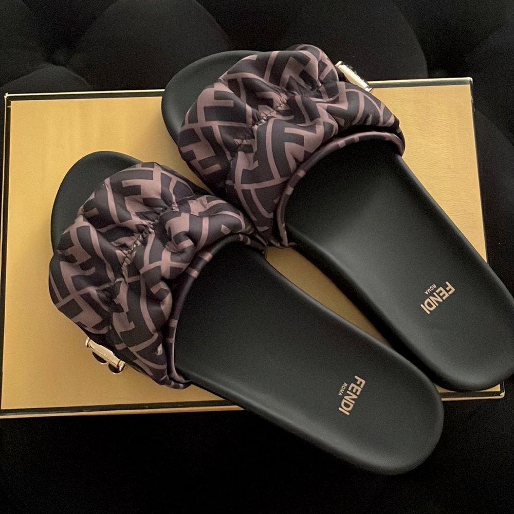Fendi Slide Sandals.